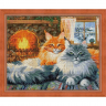Набор для изготовления картин АЛМАЗНАЯ ЖИВОПИСЬ арт.АЖ.1649 Кошачий уют 50х40 см
