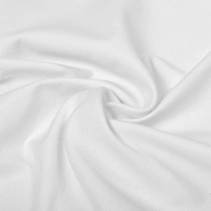 Ткань трикотаж Футер 2х нитка петля с лайкрой 230г пенье 180см белый уп.6м