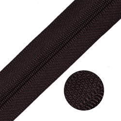 Молния MaxZipper рулонная СП#3 цв.F304 т.коричневый уп.400м