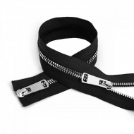 Молния MaxZipper трактор №5 2 замка TT, 100см, цв.черн/серебро уп.10шт