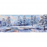 Рисунок на канве МАТРЕНИН ПОСАД арт.40х90 - 1360 Зимний лес