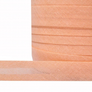 Косая бейка хлопок TBY арт.CB15 шир.15мм цв.F155 персиковый уп.132 м