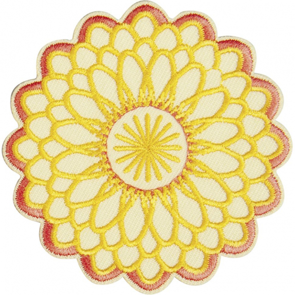 Термоаппликация "Оранжево - желтый цветок"