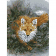 Набор Паутинка для изготовления картины со стразами арт.М325 Лисица 35х46 см