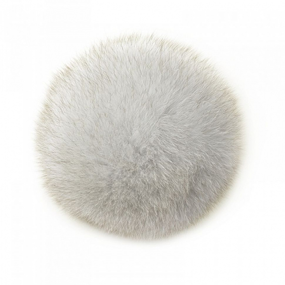 Помпон TBY натуральный арт.PNP021 Песец 10см цв.натуральный