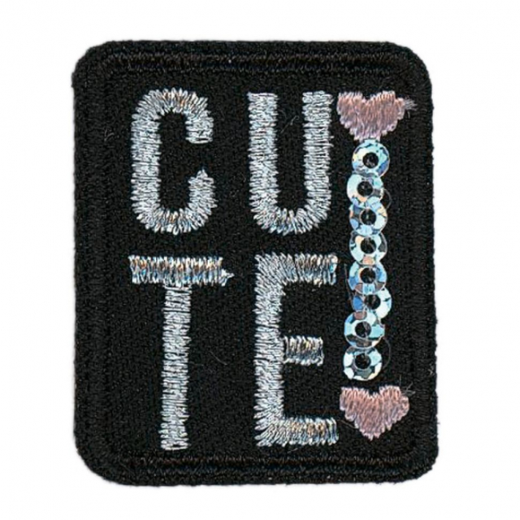 Термоаппликация "Милаха с пайетками"