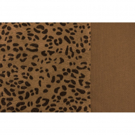 Мех коротковорсовый КЛ.27061 жёсткий 3мм, 50х50см, 100% п/э,  цв.леопард тёмный