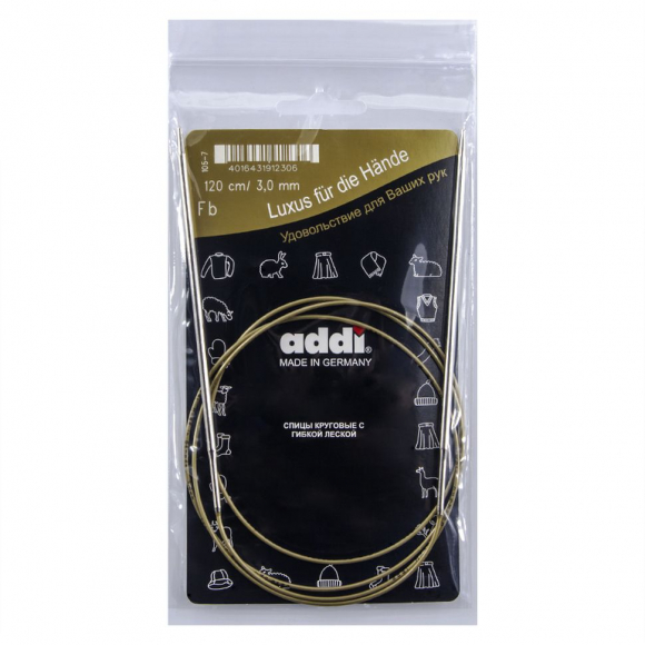 3670_Спицы, круговые, супергладкие, addiClassic №3, 120 см 3670_Спицы, круговые, супергладкие, addiClassic №3, 120 см