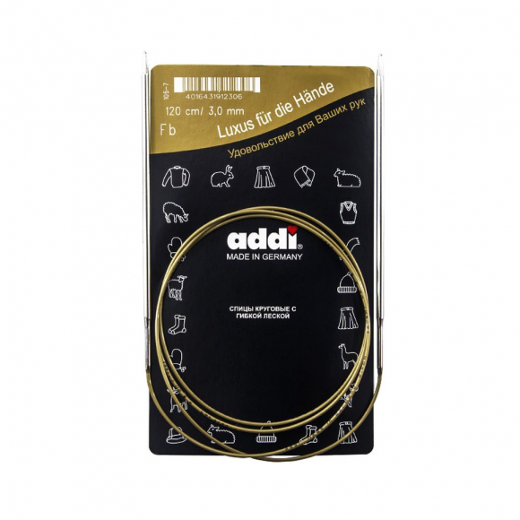 3670_Спицы, круговые, супергладкие, addiClassic №3, 120 см 3670_Спицы, круговые, супергладкие, addiClassic №3, 120 см