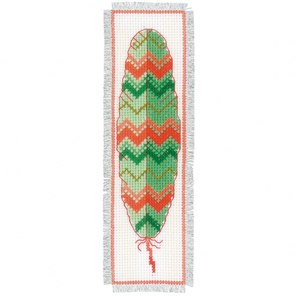 Набор для вышивания закладки "Перья"