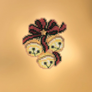 Набор для вышивания бисером MILL HILL Трио новогодних колокольчиков 5х7 см