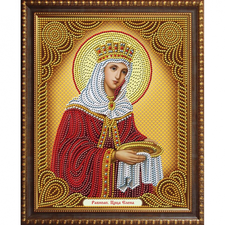 Набор для изготовления картин АЛМАЗНАЯ ЖИВОПИСЬ арт.АЖ.5031 Икона Святая Елена 22х28 см