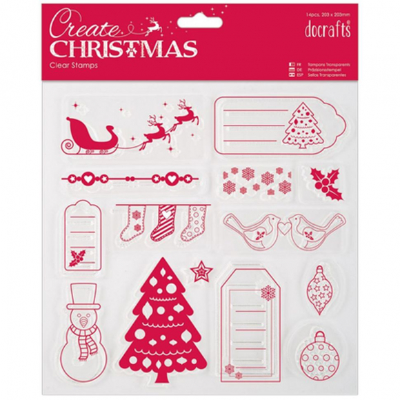 Штамп прозрачный "Весёлого Рождества"