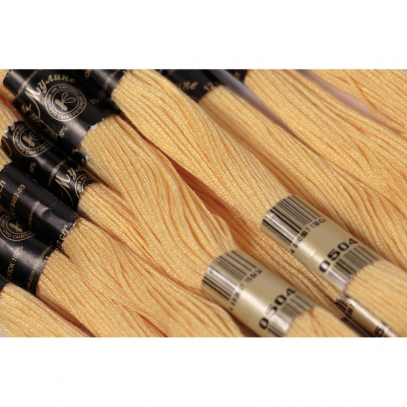 Нитки мулине цв.0504 св.персиковый 12х10м С-Пб Нитки мулине цв.0504 св.персиковый 12х10м С-Пб