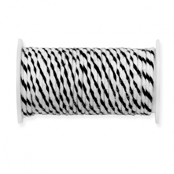 192235_Проволока в обмотке, двухцветная, цвет черный/белый