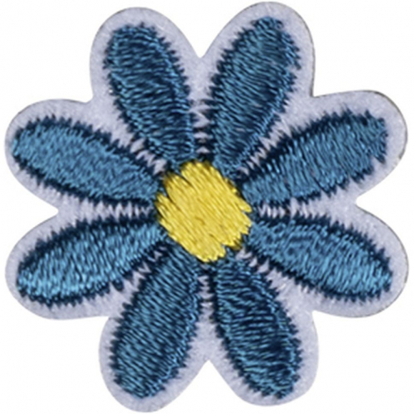 Термоаппликация "Цветок синий"