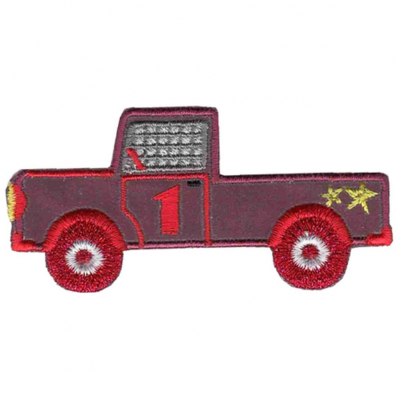 Термоаппликация HKM "Auto Reflex rot mit gelben Stern"