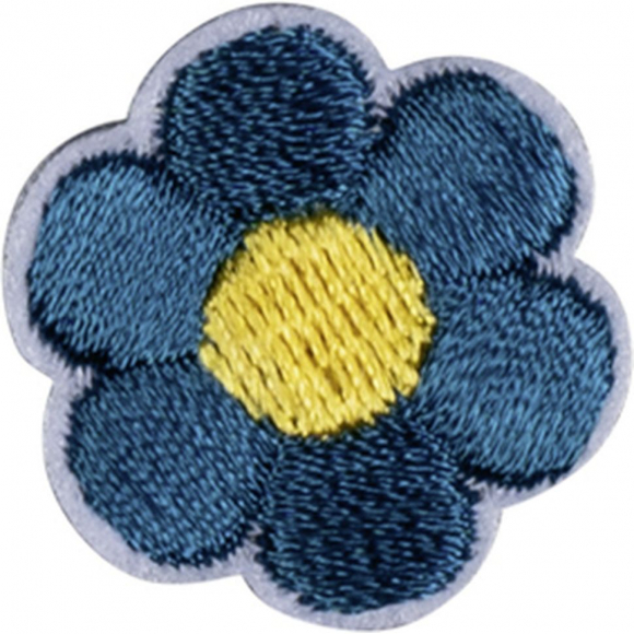 Термоаппликация "Цветок синий"