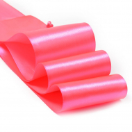 Лента атласная 75мм цв.3080 ярк.розовый IDEAL уп.27,4 м