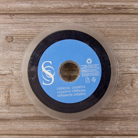 19734_Косая бейка атласная 20 мм, 25 м, цвет 72, черно-синий 19734_Косая бейка атласная 20 мм, 25 м, цвет 72, черно-синий