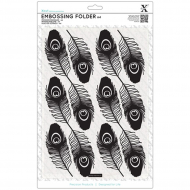 84324_Форма для эмбоссирования "Перья павлина"