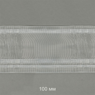 Лента шторная 100мм IDEAL сборка: эффект люверсов арт.1088-О цв.прозрачный уп.10м