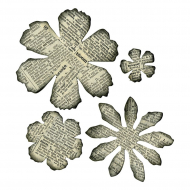 128042_Нож для вырубки Sizzix® Bigz™ Die - Tattered Florals by Tim Holtz® 128042_Нож для вырубки Sizzix® Bigz™ Die - Tattered Florals by Tim Holtz®