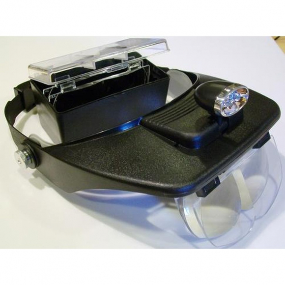 Лупа налобная "Моё Хобби" с подсветкой