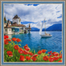 Набор для изготовления картин АЛМАЗНАЯ ЖИВОПИСЬ арт.АЖ.1502 Цветущая бухта 40х40 см