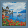 Набор для изготовления картин АЛМАЗНАЯ ЖИВОПИСЬ арт.АЖ.1502 Цветущая бухта 40х40 см