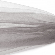 Фатин Кристалл средней жесткости блестящий арт.K.TRM шир.300см, 100% полиэстер цв. 85 К уп.50м - бежево-серый (тауп)