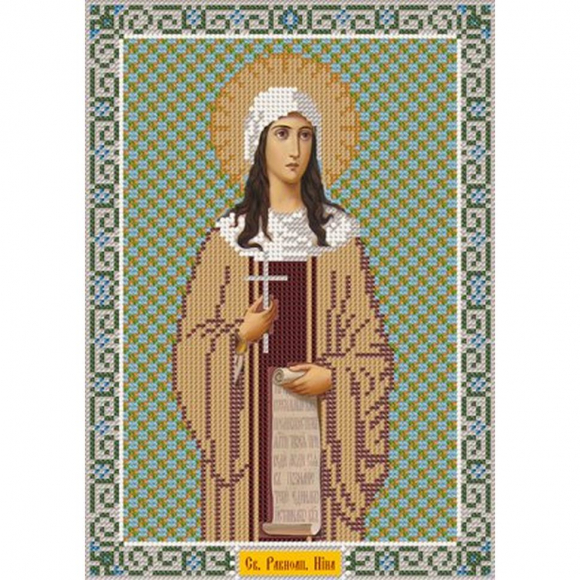 Набор для вышивания бисером НОВА СЛОБОДА арт.С9138 Св.Равноап.Нина 18х25 см