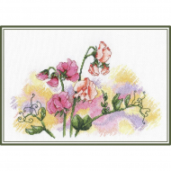 Набор для вышивания ОВЕН арт. 599 Душистый горошек 28х20 см