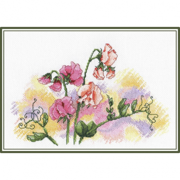 Набор для вышивания ОВЕН арт. 599 Душистый горошек 28х20 см