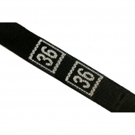 Размерники жаккардовые тафта 36 черный 10х45 мм в рул. 1250 шт (50м)