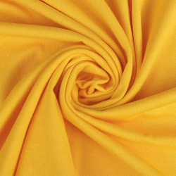 Ткань трикотаж Кулирка хлопок 145г опененд 100+100см манго 14-0957 уп.10м