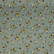 Ткань шелк Армани креп 90 г/м? 97% полиэстер, 3% лайкра шир.148 см арт.T.0210.5 цв.05 зеленый рул.25м