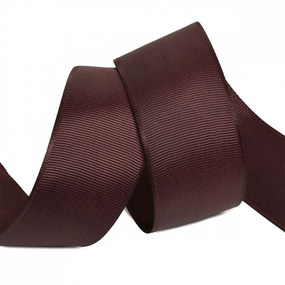 Лента Ideal репсовая в рубчик шир.38мм цв. S864 бордовый уп.27,42м