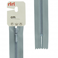 30094_Молния металл крашеная неразъёмная, слайдер Tropf, 3 мм,20 см, цвет 2119,серо-голубой светлый