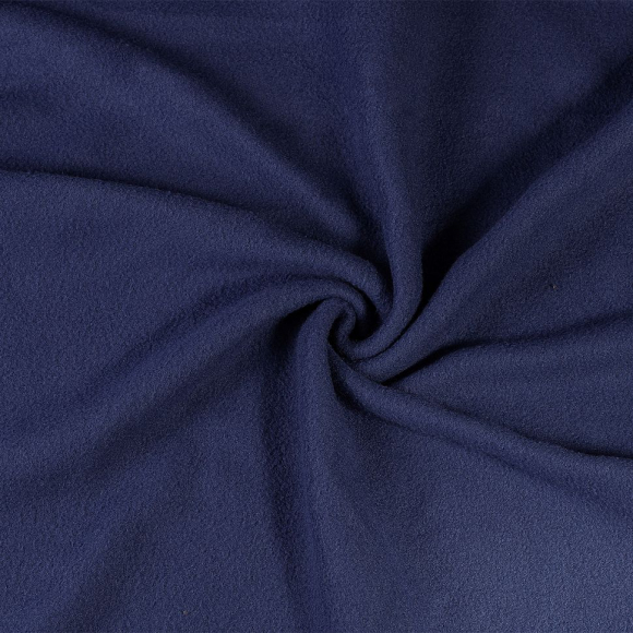 Ткань флис 2-х ст. TBY-0059-019.27 190 г/м? 100% ПЭ шир.150см  цв.19 джинс рул.25-27 кг