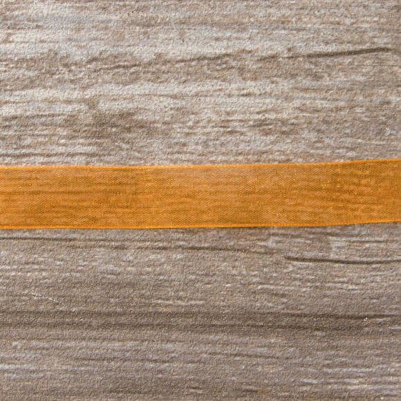 Лента органза SAFISA мини-рулон, 15 мм, 3,5 м, цвет 61, оранжевый