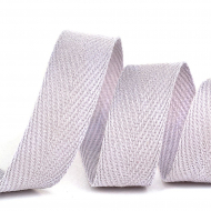 Тесьма киперная 20 мм хлопок 2,5 г/см арт.TBY.CT20154S цв.S154 св.серый уп.50м Тесьма киперная 20 мм хлопок 2,5 г/см арт.TBY.CT20154S цв.S154 св.серый уп.50м