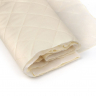 Термостежка Поликоттон арт.РАД.51997 120г/м? № 0000 beige рис.№21 ромб 5,5 цв.бежевый Синтепон 100г/м? шир.220см рул.30-65м