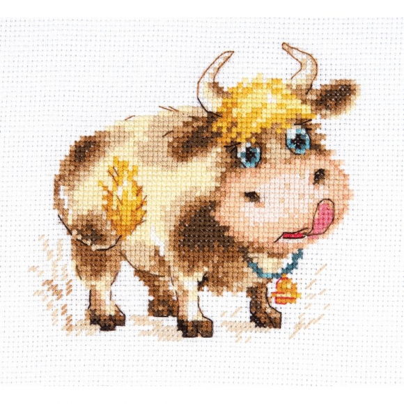 Набор для вышивания АЛИСА арт.0-212 Бычок 11х10 см Набор для вышивания АЛИСА арт.0-212 Бычок 11х10 см