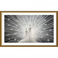 Набор для вышивания бисером НОВА СЛОБОДА арт.ДК3238 Пара павлинов 39х22 см