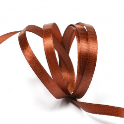 Лента атласная 6мм цв.4868 медный IDEAL уп.27,4 м