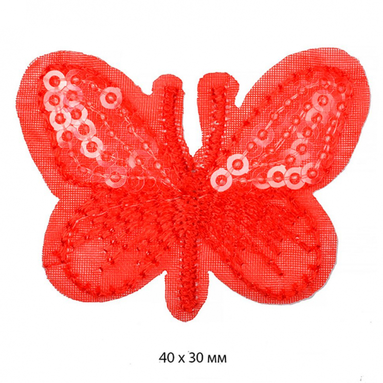 Термоаппликации MAGIC HOBBY арт. MG-M0207.1 Бабочка цв.1 4х3 см 20 шт