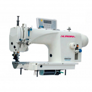 Прямострочная промышленная швейная машина с цилиндрической платформой с нижним и переменным верхним продвижением Aurora A-6490-7