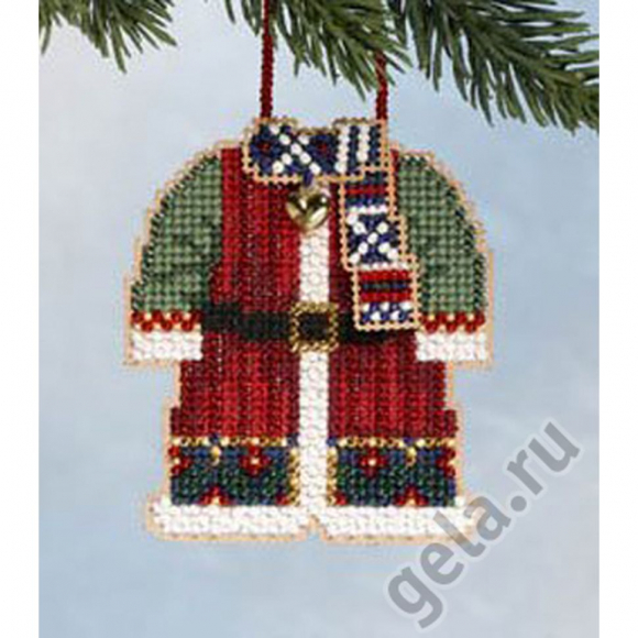 42010_Набор для вышивания бисером "Шубка Санты"