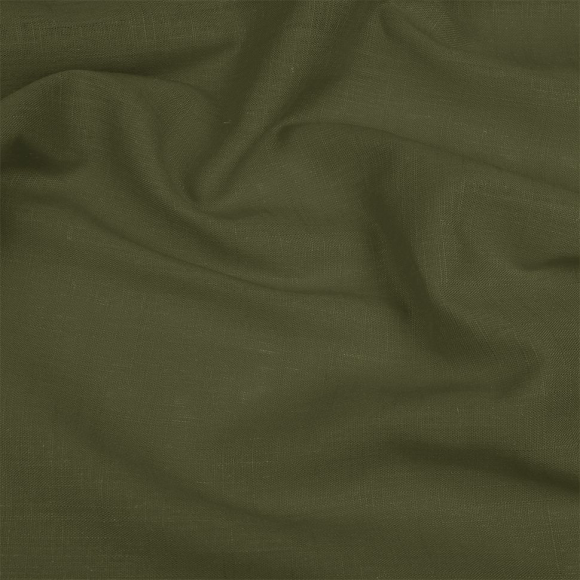 Ткань льняная 190 г/м? лен 40%, вискоза 60% шир.140 см арт.TBY.Li.1002.30 цв.30 полынь уп.1м